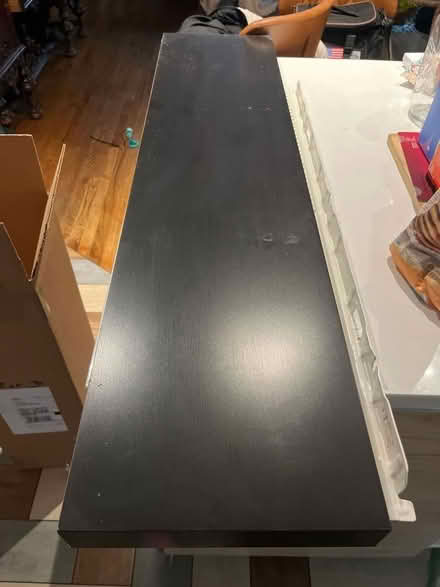 Photo of free 43x10 black floating IKEA shelf (Rogers Park by Sheridan/Howard) #1