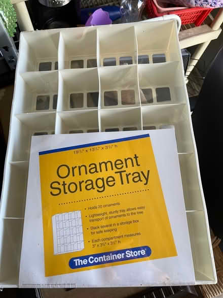 Photo of free Ornament storage tray (Oradell) #1