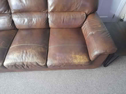 Photo of free 3 seater leather sofa (Locking Stumps WA3) #2