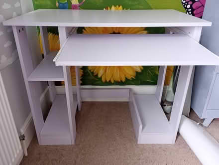 Photo of free Small basic desk (lilac) (Welling DA16) #1