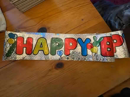 Photo of free happy birthday banner (Wedgwood) #1