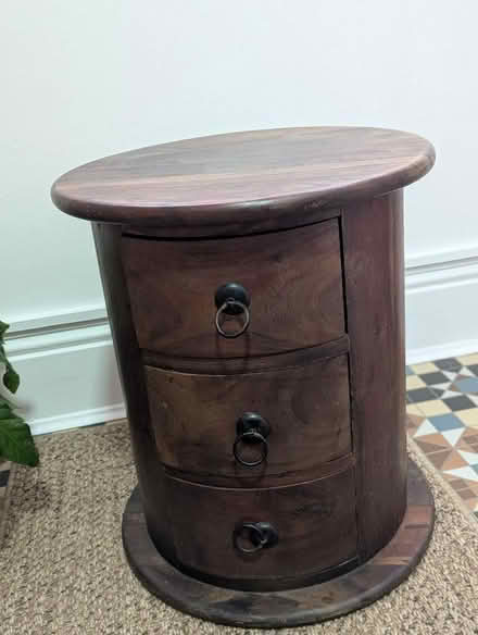 Photo of free Small mango wood side round table (Grangeway area NN10) #1