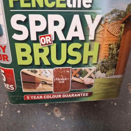 Photo of free Ronseal spray or brush Medium Oak fence stain (Liss Forest GU33) #1
