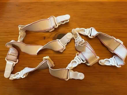 Photo of free bed sheet garters (Wedgwood) #1
