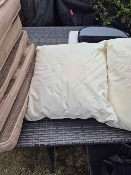 Photo of free 2 firm outdoor cushions (Medway/kent) #2
