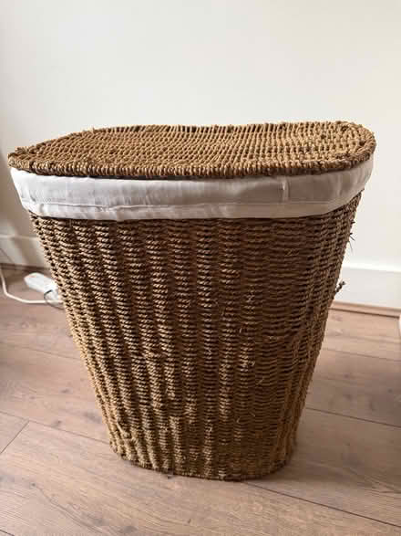 Photo of free Wicker Washing basket (Canonbury N1) #1