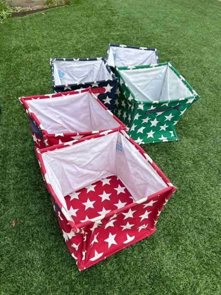 Photo of free Fabric storage boxes (East Molesey) #1