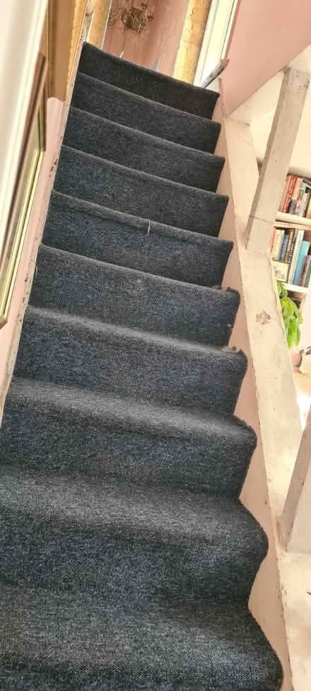 Photo of free Blue stair carpet (Rochester ME1) #1