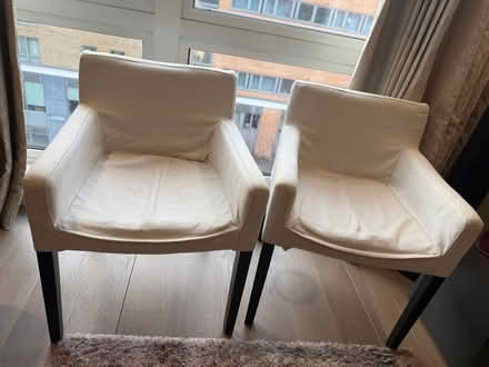 Photo of free Upholstered accent chairs (Chelsea Harbour SW6) #1