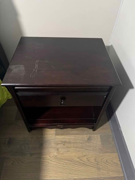 Photo of free Full Size Bed + Nightstand (Piedmont Heights) #4