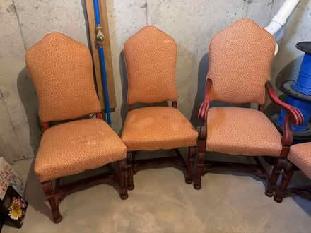 Photo of free 6 Vintage dining chairs (Bear Hill Milford MA) #2