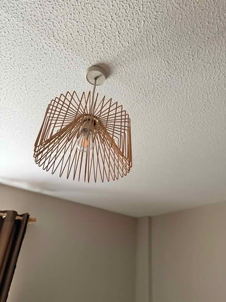 Photo of free Ceiling lampshade copper effect (Barnes SW13) #1