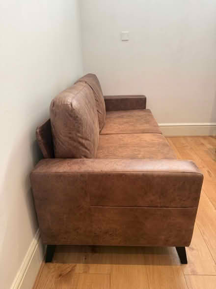 Photo of free Faux leather sofa (Fulham, SW6) #3