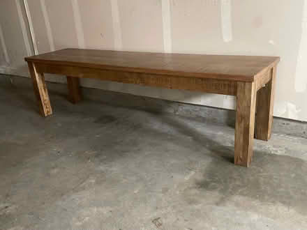Photo of free Solid wood bench (Fremont Ca) #2