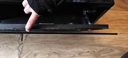 Photo of free Glass TV stand with storage (Sunbury on Thames TW16) #2