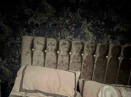 Photo of free Crushed velvet king size divan bed (Prescot) #1