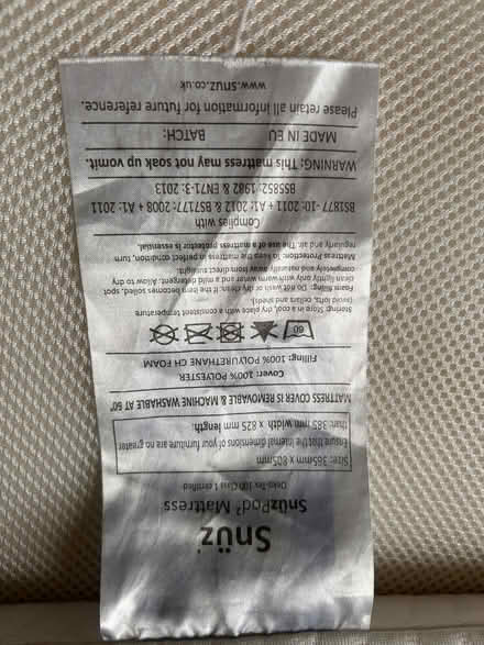 Photo of free Snuzpod 2 bedside crib mattresses (Stepney E1) #2