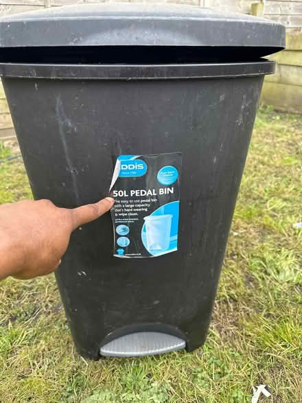 Photo of free Large trolley, pedal bin, tyre pump (Waverley Road. SE18) #1