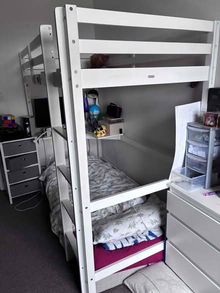 Photo of free High sleeper bed with built in desk (Mirfield WF14) #3