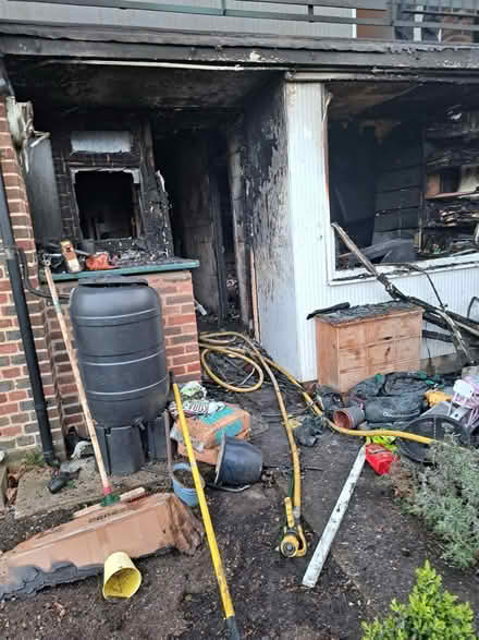 Photo of friends house burnt down today (Carshalton SM5) #1
