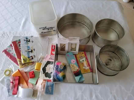 Photo of free Baking tins, cake decorating items (Speldhurst) #1