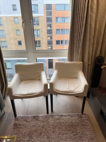 Photo of free Upholstered accent chairs (Chelsea Harbour SW6) #2