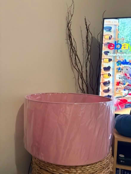 Photo of free Large blush pink lampshade (Abington) #2