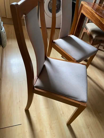 Photo of free X2 wooden dining chairs (Levenshulme M19) #2