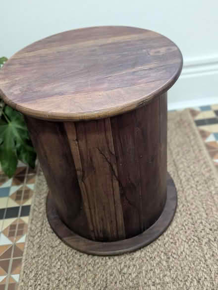 Photo of free Small mango wood side round table (Grangeway area NN10) #4