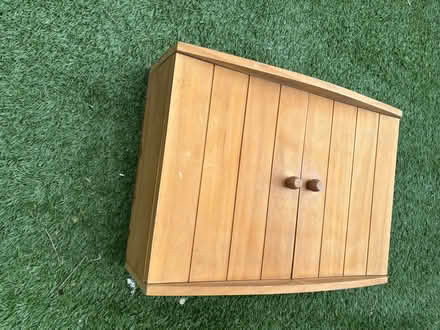 Photo of free Wooden wall cabinet with shelf (West End GU24) #2