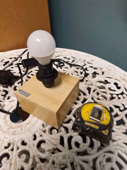 Photo of free Beech wood table lamp (Great Baddow CM2) #1