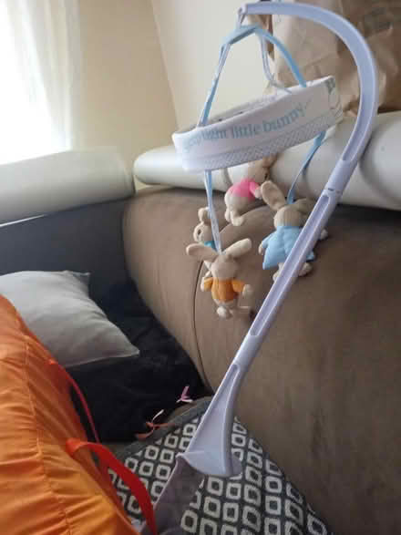 Photo of free Baby rocker & Rabbit Mobile (Locksmith BR6) #2