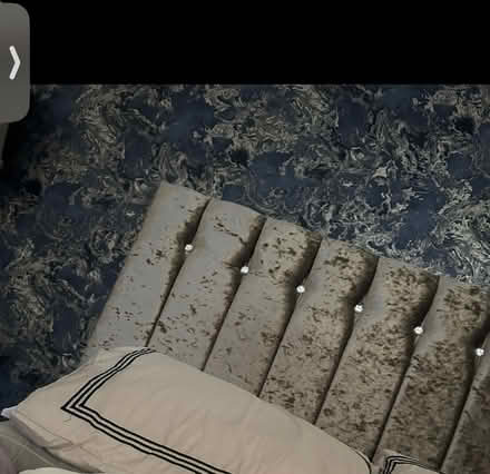 Photo of free Crushed velvet king size divan bed (Prescot) #2