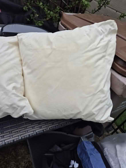 Photo of free 2 firm outdoor cushions (Medway/kent) #1