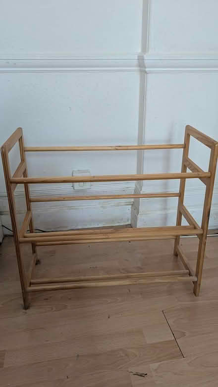 Photo of free Shoe rack and small clothes horse (Willesden Green) #1