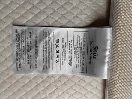 Photo of free Snuzpod 2 bedside crib mattresses (Stepney E1) #3