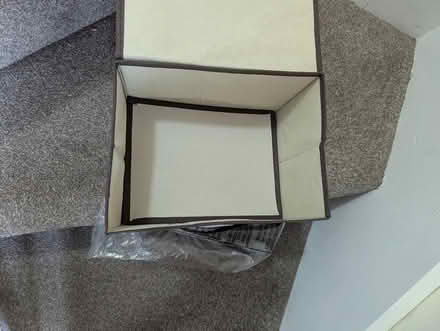 Photo of free 2 New fabric Boxes Grey & Brown (Grangeway area NN10) #3