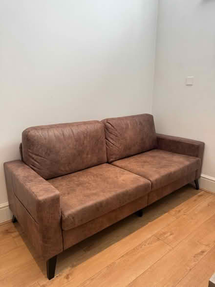 Photo of free Faux leather sofa (Fulham, SW6) #2