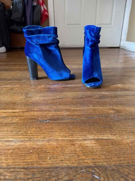 Photo of free Blue Suede Shoes Size 9.5 (Clason Point Bronx NY) #1
