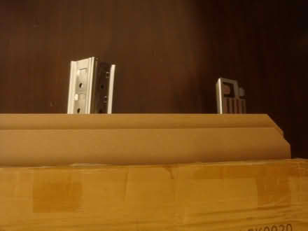 Photo of free 2 Metal Shelf Units (one never used) (Parkstone BH14) #1