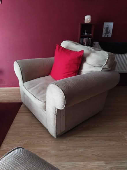 Photo of free Creme coloured 2 seater and 1 seater sofa (Gipsy Hill SE19) #1