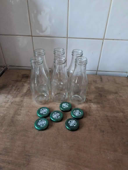 Photo of free 6 glass bottles (Harrold Bedford) #1