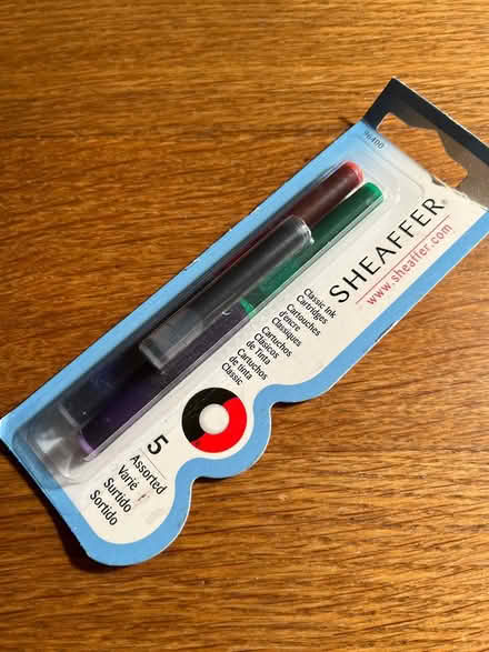 Photo of free Scheaffer fountain pen cartridges (Lenton NG7) #1