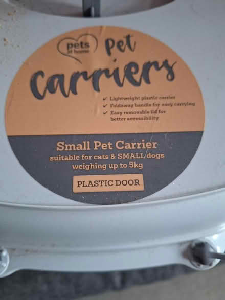 Photo of free Small pet carrier (Walkley S6) #2