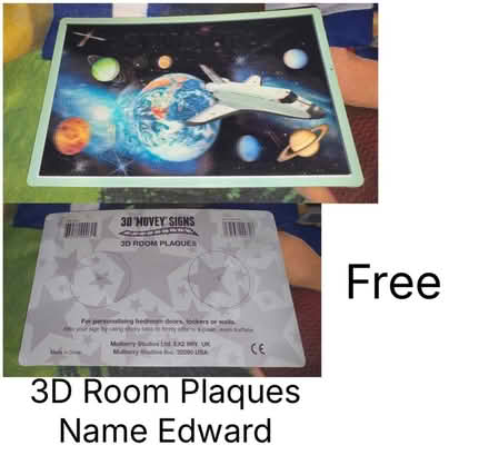 Photo of free 3D Room Plaques Name Edward (Oakham LE15) #1