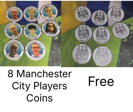 Photo of free 8 Manchester City Players Coins (Oakham LE15) #1