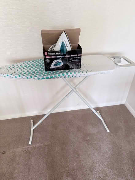 Photo of free Ironing board with an iron (Stone Cross BN24) #1