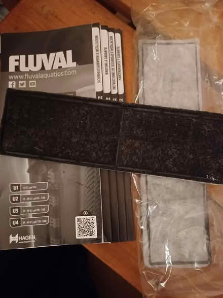 Photo of free 2 fluval filter inserts (BA2) #1