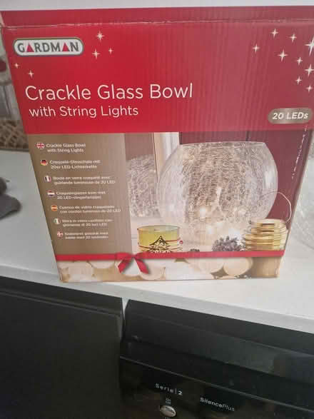 Photo of free Crackle vase with lights (Windsor SL4) #1