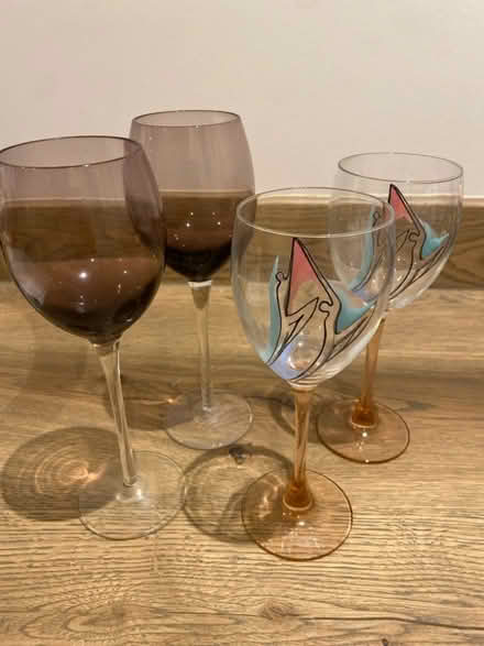 Photo of free Two sets white wine glasses (St Albans AL3) #1